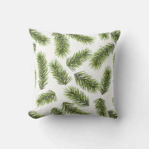 Evergreen Branch Pattern  Cushion