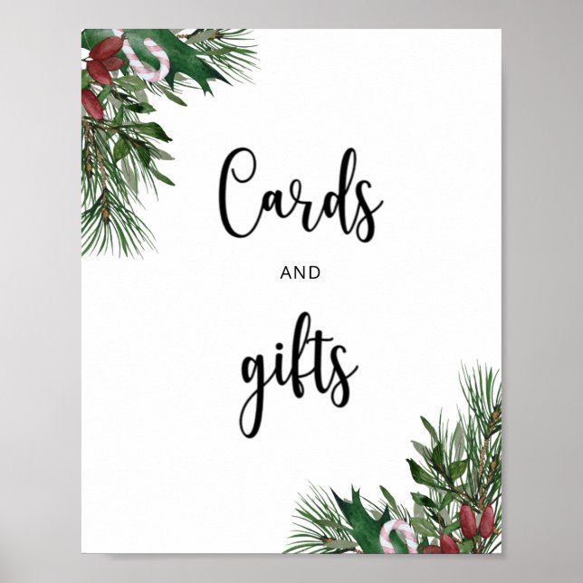 Evergreen CARDS AND GIFTS  Poster (Front)