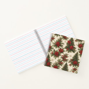 Evergreen Christmas Charm Spiral Notebook