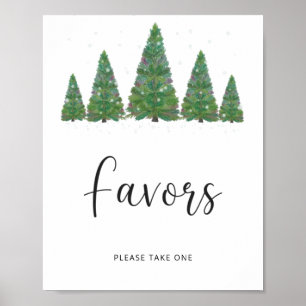 Evergreen christmas Favours  Poster