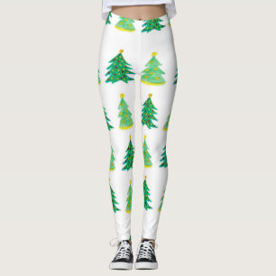 Evergreen Christmas Trees  Leggings