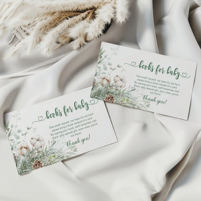 Evergreen Christmas winter books for baby ticket Enclosure Card (Creator Uploaded)