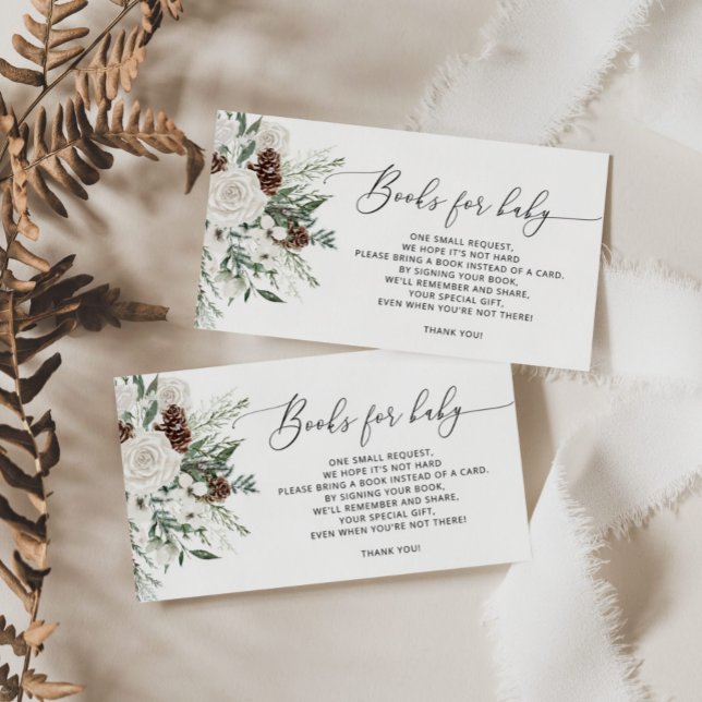 Evergreen Christmas winter books for baby ticket Enclosure Card (Creator Uploaded)