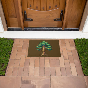 Evergreen forest doormat
