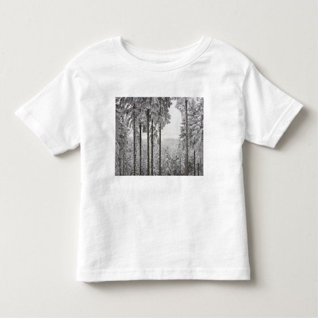 Evergreen forest in winter toddler T-Shirt (Front)