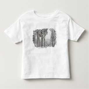 Evergreen forest in winter toddler T-Shirt