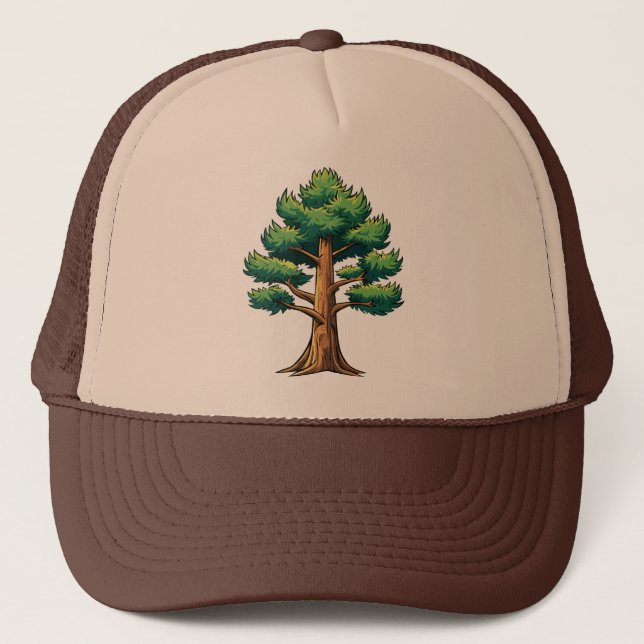 Evergreen forest trucker hat (Front)