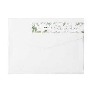 Evergreen Garden Return Address Label