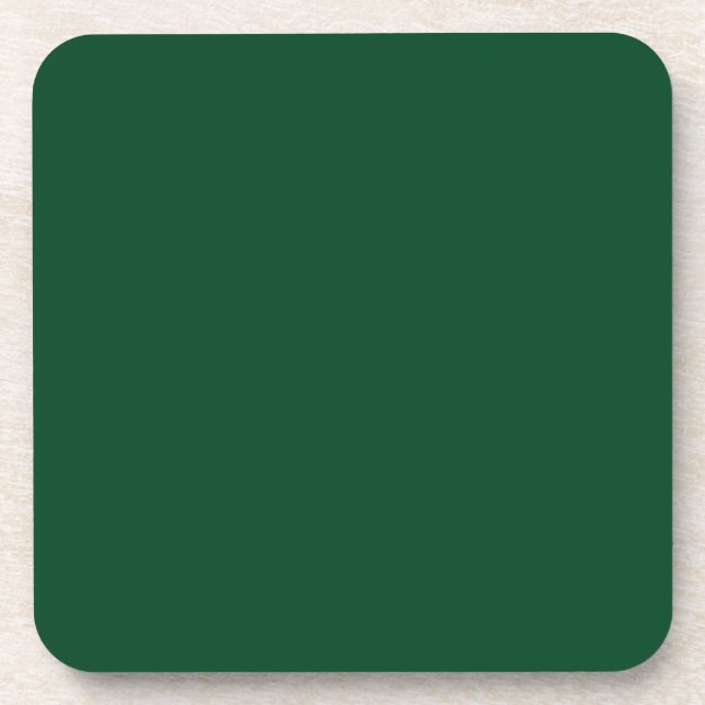 Evergreen Green Cork Coaster (Front)
