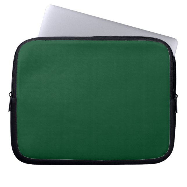 Evergreen Green Laptop Sleeve (Front)