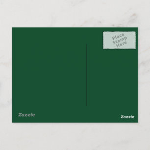 Evergreen Green Postcard