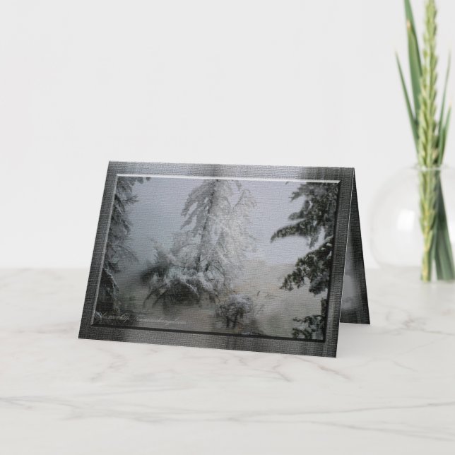 Evergreen Holiday Card (Front)