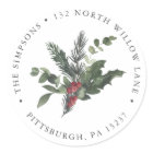 Evergreen Holly Return Address