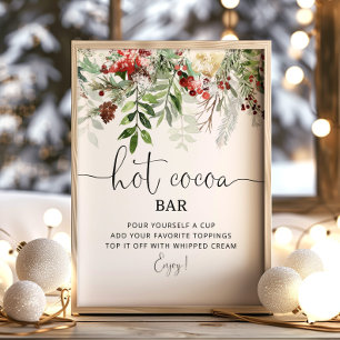 Evergreen Hot cocoa bar Poster