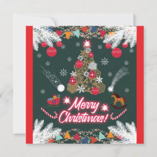 Evergreen Joy of Christmas Holiday Card