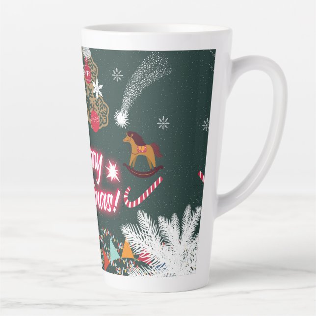 Evergreen Joy of Christmas Latte Mug (Right)