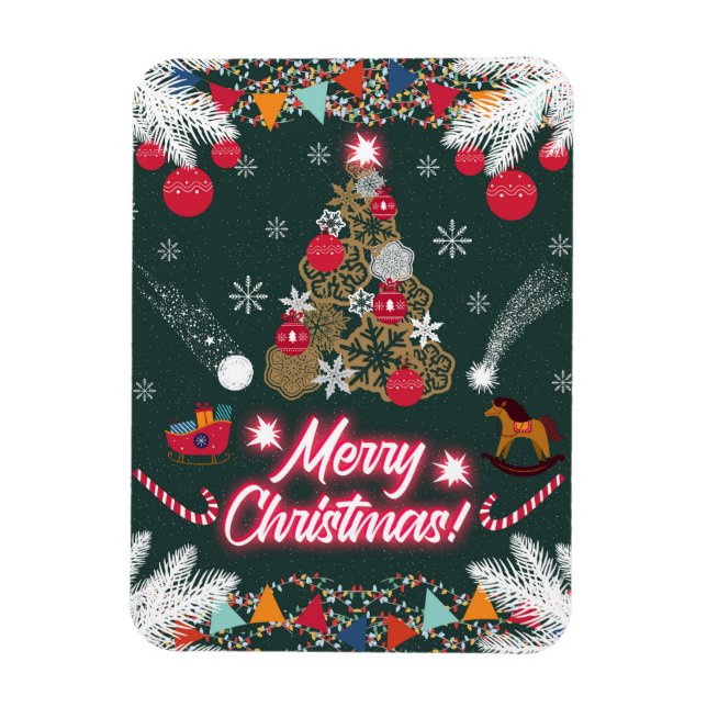 Evergreen Joy of Christmas Magnet (Vertical)