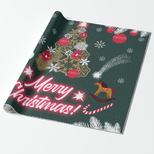 Evergreen Joy of Christmas Wrapping Paper