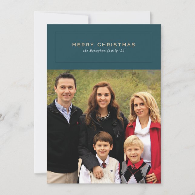 Evergreen Keepsake Holiday Card (Front)