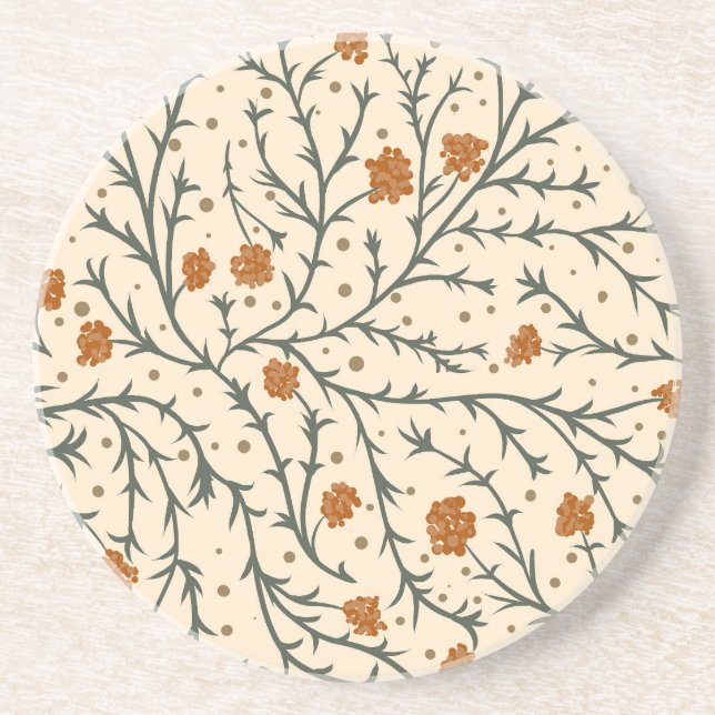 Evergreen Kisses Under the Mistletoe Coaster (Front)