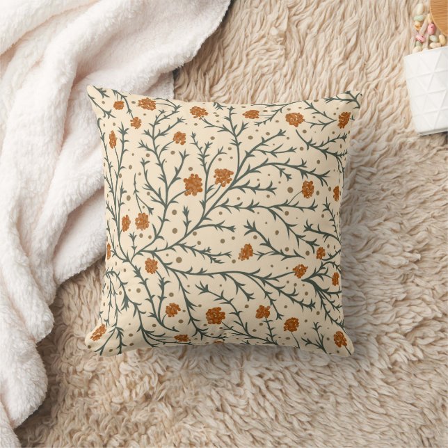 Evergreen Kisses Under the Mistletoe Cushion (Blanket)