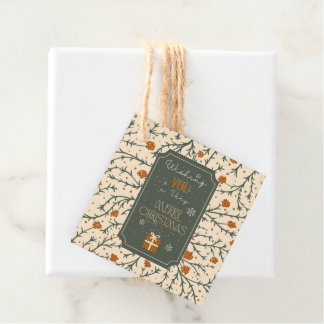 Evergreen Kisses Under the Mistletoe Gift Tag