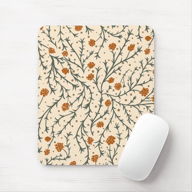 Evergreen Kisses Under the Mistletoe Heart Mouse Pad (With Mouse)