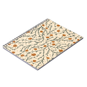 Evergreen Kisses Under the Mistletoe Heart Notebook