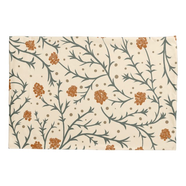 Evergreen Kisses Under the Mistletoe Pillowcase (Back-Left)