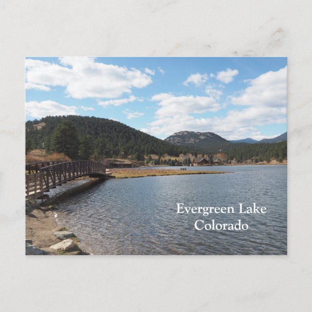 Evergreen Lake in Evergreen, Colorado Postcard (Front)