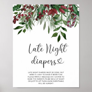 Evergreen Late night diapers game Poster