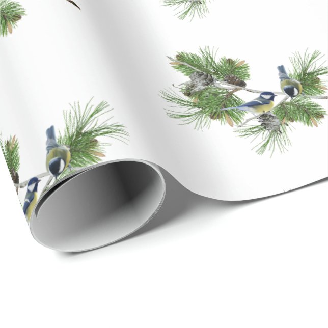 Evergreen Nest Christmas Wrapping Paper (Roll Corner)