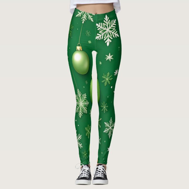 Evergreen Noel Leggings (Front)