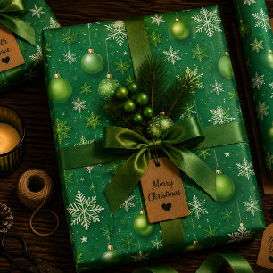Evergreen Noel Wrapping Paper Sheet