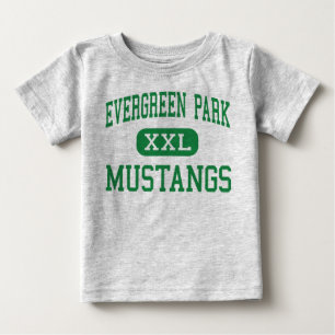 Evergreen Park - Mustangs - Evergreen Park Baby T-Shirt