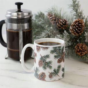 Evergreen Pinecone Cosy Winter Coffee  Mug