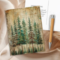 Evergreen Pines Vintage Nature Forest Landscape