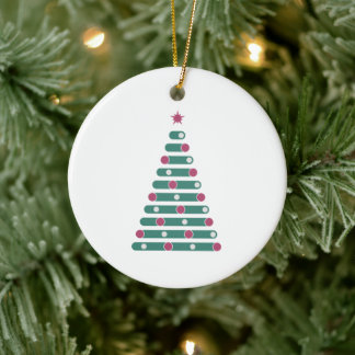 Evergreen Rhythm Ceramic Ornament