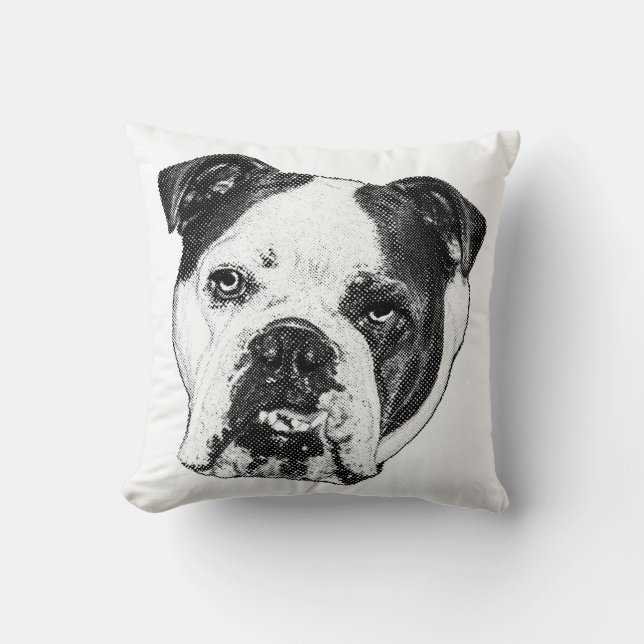 Evergreen Sofa Bulldog Cushion (Front)