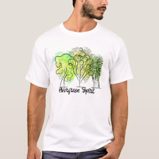 Evergreen Spirit with trees T-Shirt