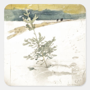 Evergreen Square Sticker