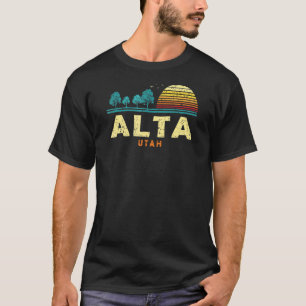Evergreen Sunset Alta Forest Utah Woods Nature T-Shirt