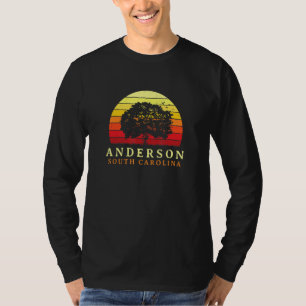 Evergreen Sunset Anderson Oak Tree South Carolina T-Shirt