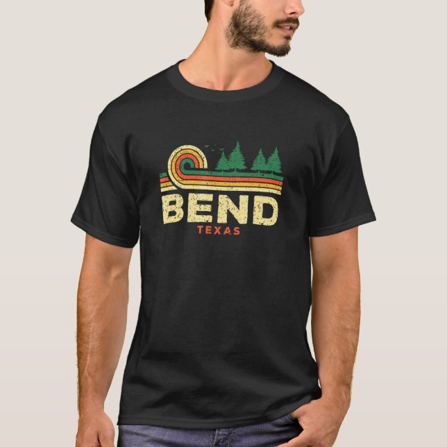 Evergreen Sunset Bend Forest Texas Woods Nature T-Shirt (Front)