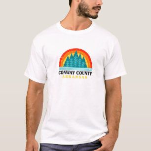 Evergreen Sunset Conway County Forest Arkansas Woo T-Shirt