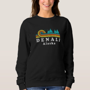Evergreen Sunset Denali Forest Alaska Woods Nature Sweatshirt