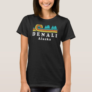 Evergreen Sunset Denali Forest Alaska Woods Nature T-Shirt