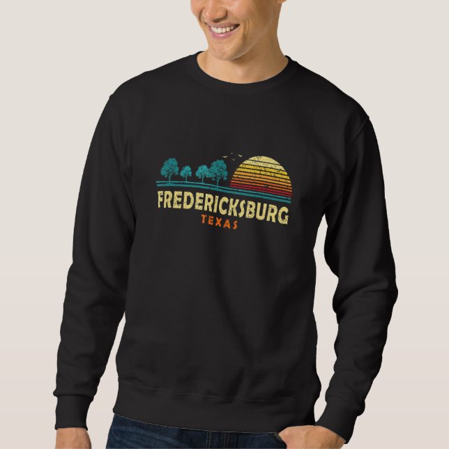 Evergreen Sunset Fredericksburg Forest Texas Woods Sweatshirt (Front)