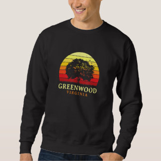 Evergreen Sunset Greenwood Oak Tree Virginia Bur O Sweatshirt