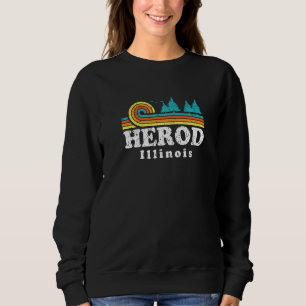 Evergreen Sunset Herod Forest Illinois Woods Natur Sweatshirt